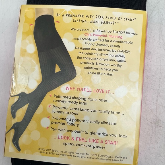 Star Power By Spanx Enter-Stage Shaping Tights 2 Pack Size A - Picture 5 of 5